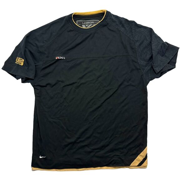 VTG Nike LeBron James Signature Edition #23 Black T-Shirt 2000's Men's Size XL - Picture 1 of 5